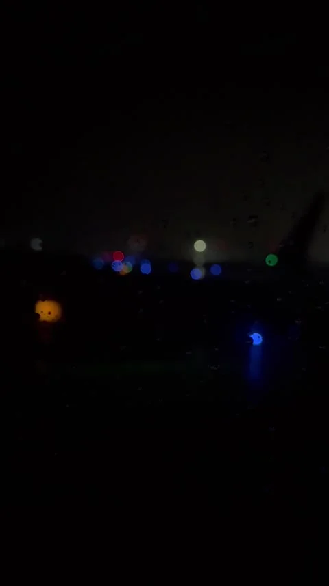 Airplane runway lights Stock Footage 332813684