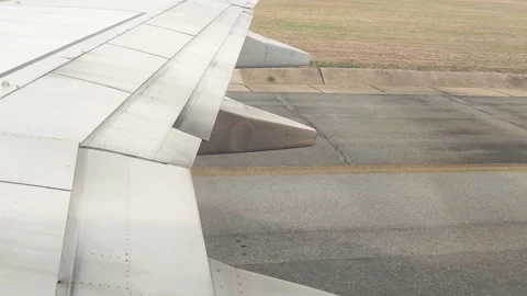 Airplane is on the runway preparing to take off. Stock Footage 271070890