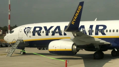 Airplane of Ryanair 動画素材 104262163