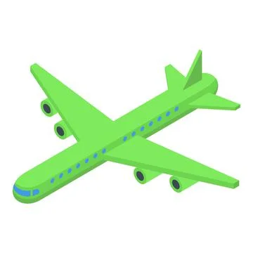 Airplane safety icon isometric vector. Vaccine passport 스톡 일러스트