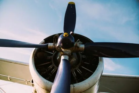 Airplane screw Stock Photos