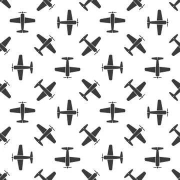 Airplane seamless pattern 스톡 일러스트