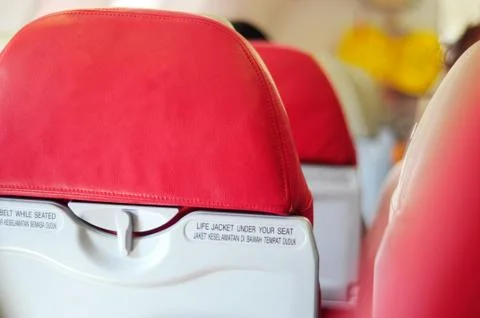 Airplane seat Stock Photos