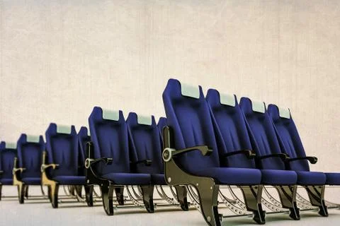 Airplane seats Stock Illustration