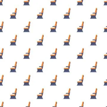 Airplane seats pattern repeat for travel concept イラスト素材