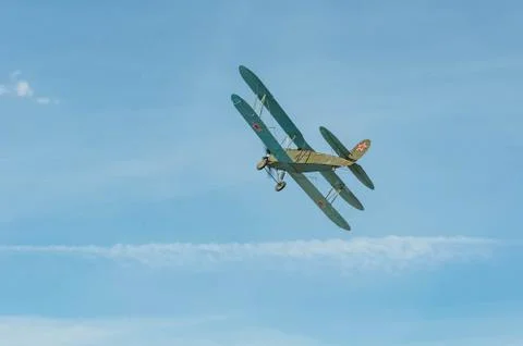 Airplane of the Second World War U-2 . Reconstruction of hostilities 2018-04-30 Stock Photos