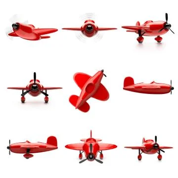 Airplane set Stock Illustration