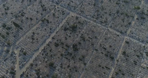 Airplane Shot of small tiny buildings Video stock 218646141