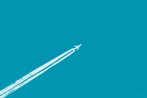 Airplane in the shy Stock Illustration