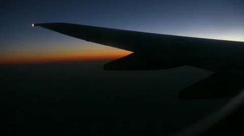 Airplane Silhouette Stock Footage 296109