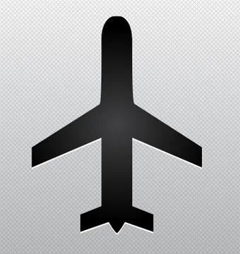 Airplane silhouette Stock Illustration