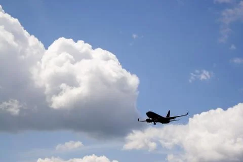 Airplane Silhouette Stock Photos