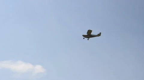 Airplane in sky 8972 Stock Footage 26619987