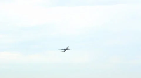 Airplane in the sky after take off Stock Footage 7765071