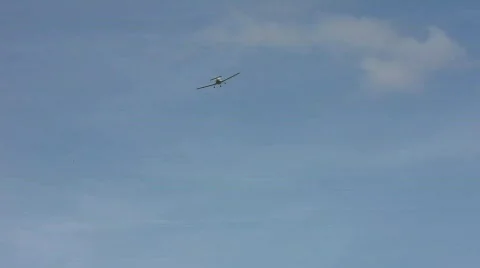 Airplane in the sky Stock Footage 626756