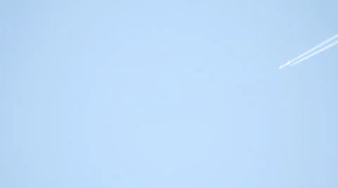 Airplane in the sky Stock Footage 917333