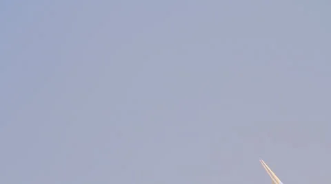 Airplane in the sky Stock Footage