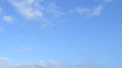 Airplane in the sky Stock Footage 33185763