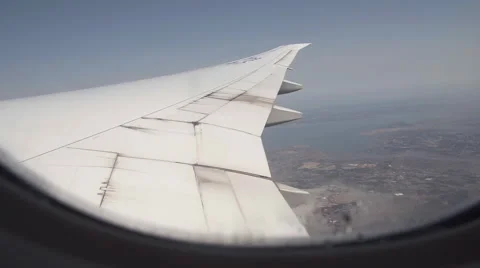 Airplane in the sky Stock Footage 53203011