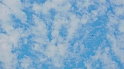Airplane in the Sky Stock Footage 140531478
