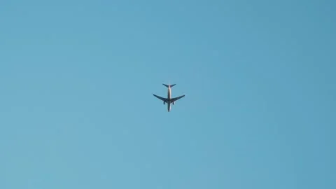 Airplane in the sky. Stock Footage 198737937