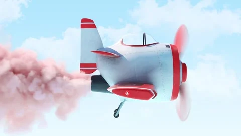 Airplane Sky Logo Stock After Effects