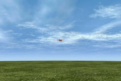 Airplane in Sky NTSC 스톡 동영상 659064