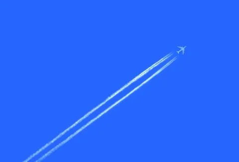 Airplane in the sky Stock Photos