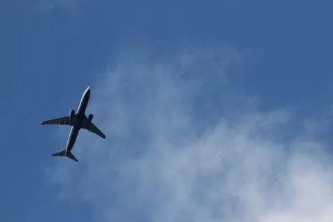 Airplane in the sky Stock Photos