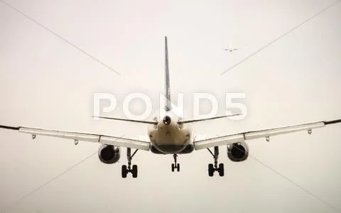Airplane in the sky Stock Photos