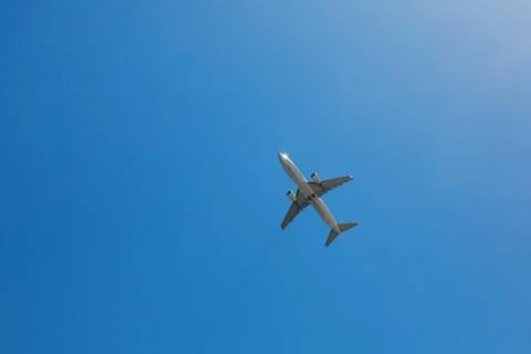 Airplane in the sky 스톡 사진