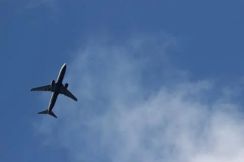 Airplane in the sky Stock Photos