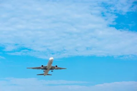 Airplane in the sky Stock Photos