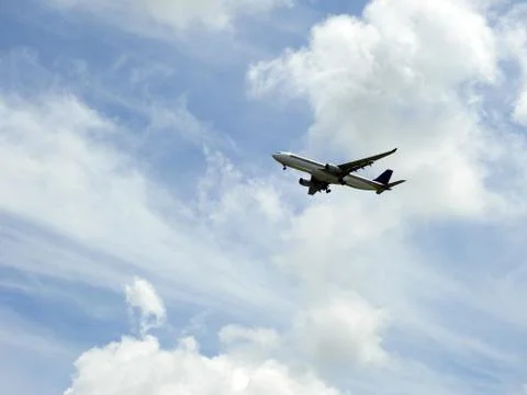 Airplane in the sky Stock Photos