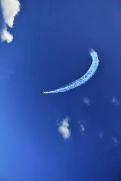 Airplane in the sky 스톡 사진