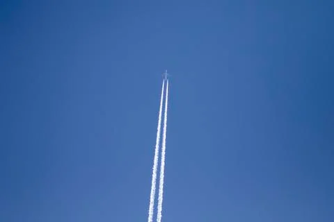 Airplane in the sky Stock Photos