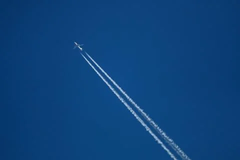 Airplane in the sky Stock Photos