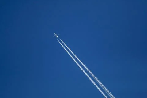 Airplane in the sky Stock Photos