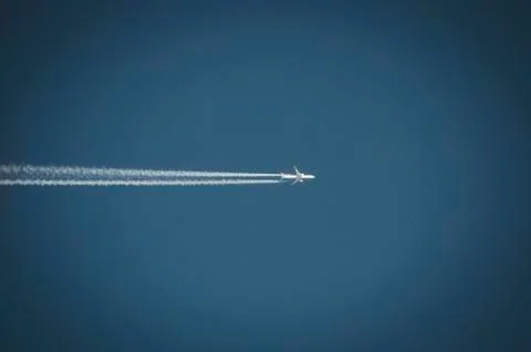 Airplane in the sky Stock Photos