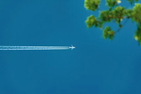 Airplane in the sky Stock Photos