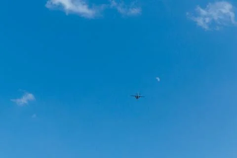 Airplane in the sky. Stock-Fotos