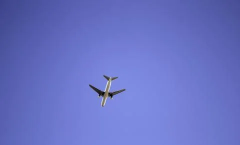 Airplane in sky Stock Photos