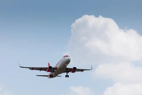 Airplane in the sky Stock Photos