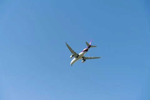 Airplane in the sky Foto stock