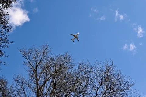 Airplane in the sky Stock Photos