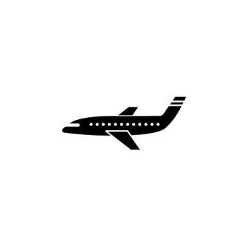 Airplane solid icon, navigation and air transport イラスト素材