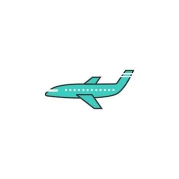 Airplane solid icon, navigation and air transport イラスト素材