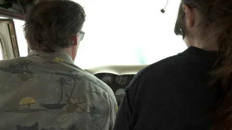 Airplane Start Up Interior Stock Footage 46229871