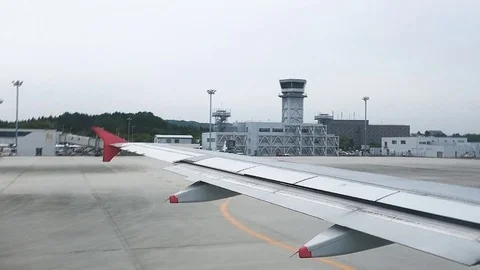 Airplane start take off_A002 Видео 84058761