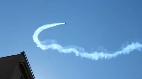 Airplane Stunt Stock Footage 20497022